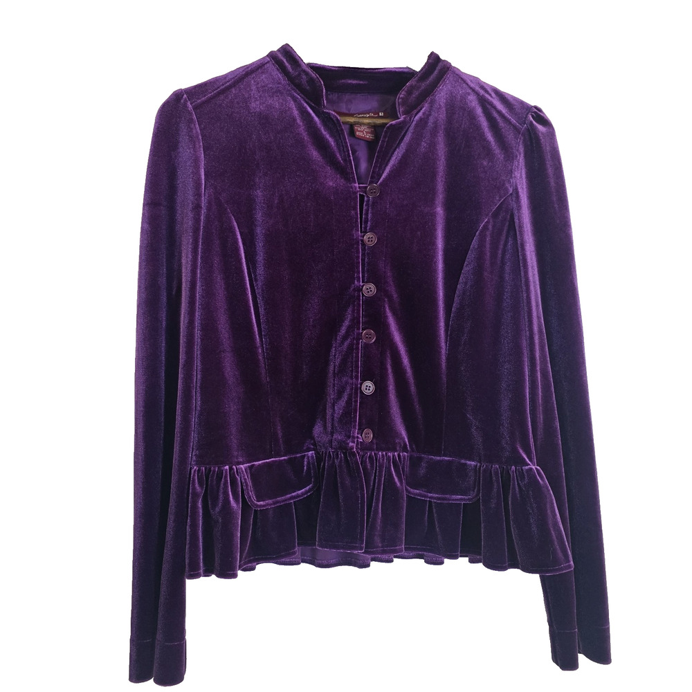 Sievergate Velvet Peplum Jacket Witchcore Whimsigoth Ladies Large (?) See photo